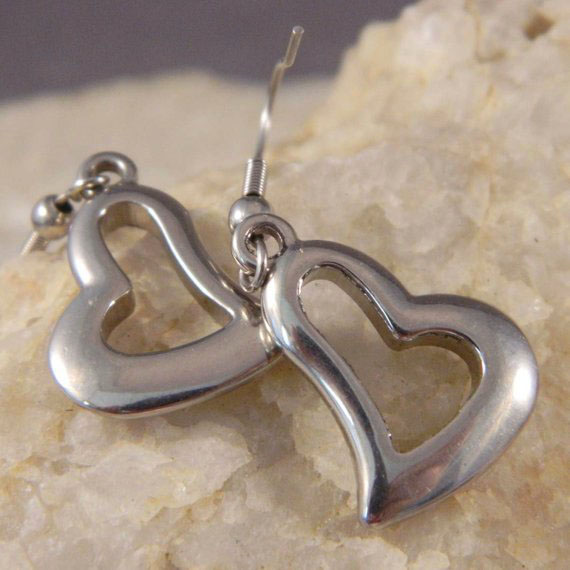 Whimsical Heart Stainless Steel Earrings